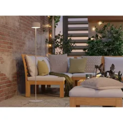 EGLO Roccanova-L Vloerlamp - Solar - 120 cm - Wit - Oplaadbaar Discount