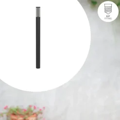 EGLO Salle Sokkellamp - E27 - 110 cm - Smoke - Zwart New