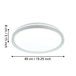 EGLO Seluci Plafonnière - LED - 49 cm - Wit Sale