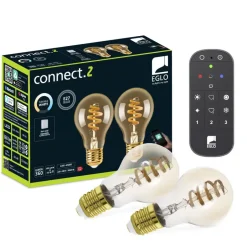 EGLO connect.z EGLO starter-z Starterspakket - 2x E27 Spiral LED lampen - Afstandsbediening Outlet