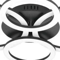 EGLO connect.z EGLOconnect.zParrapos-ZSmartPlafondlamp-61,5cm-Zwart/Wit New