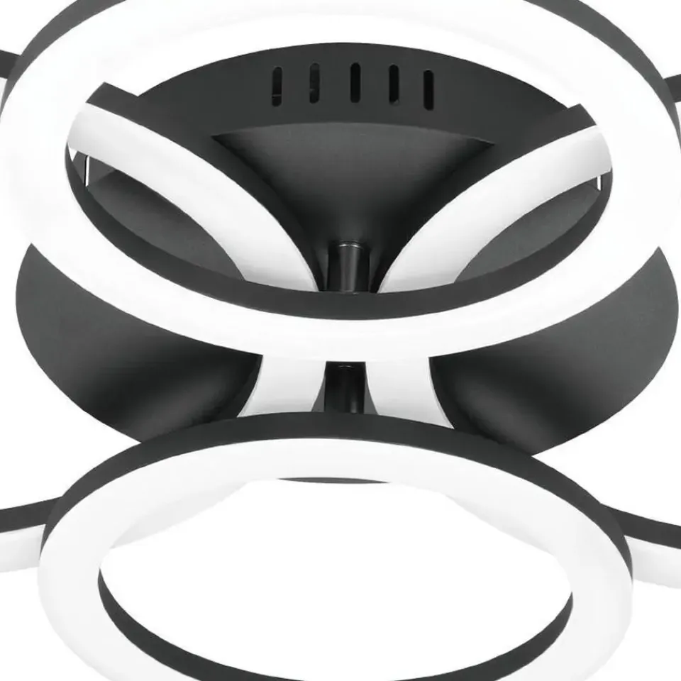 EGLO connect.z EGLOconnect.zParrapos-ZSmartPlafondlamp-61,5cm-Zwart/Wit New