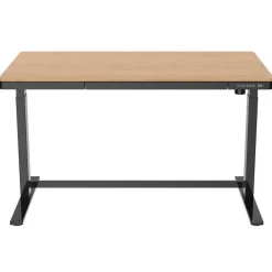 Euroseats Elektrisch verstelbaar bureau / thuiswerkplek - 140x70 cm - Whitewash eiken - Z New