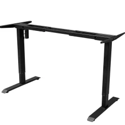 IVOL Elektrisch verstelbaar bureau - 160x80 cm - Single motor - Zwart / Antraciet Discount