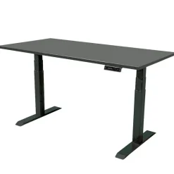 IVOL Elektrisch verstelbaar bureau - 180x80 cm - Dual motor - Zwart / Antraciet Sale
