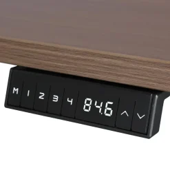 Sedero Elektrisch verstelbaar bureau - 160x80 cm - Dual motor - Zwart / Donker eiken New