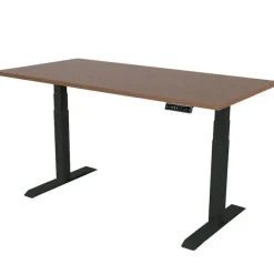 Sedero Elektrisch verstelbaar bureau - 180x80 cm - Dual motor - Zwart / Donker eiken New