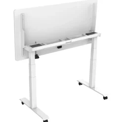 Euroseats Elektrisch verstelbaar, opklapbaar en verrijdbaar bureau - 180x80 cm - Wit fram Best