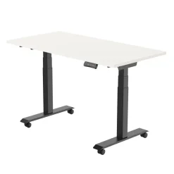 Euroseats Elektrisch verstelbaar, opklapbaar en verrijdbaar bureau - 180x80 cm - Zwart Sale