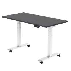Euroseats Elektrisch verstelbaar, opklapbaar en verrijdbaar bureau - 160x80 cm - Wit fram Discount