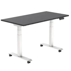 Euroseats Elektrisch verstelbaar, opklapbaar en verrijdbaar bureau - 160x80 cm - Wit fram Discount