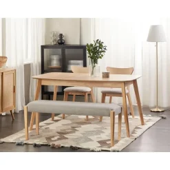 Beliani ELYRIA - Bankje - Grijs - Polyester Online