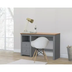 Loft24 Emerald - Bureau grijs eiken 2-deurs spaanplaat Discount