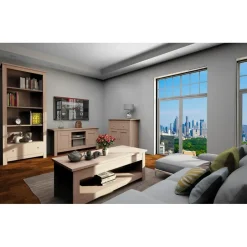 Loft24 Emerald - TV-meubel met 2 eiken spaanplaatdeuren Online