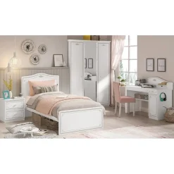 Leen Bakker Emily 4-deurs kledingkast meisjeskamer Best