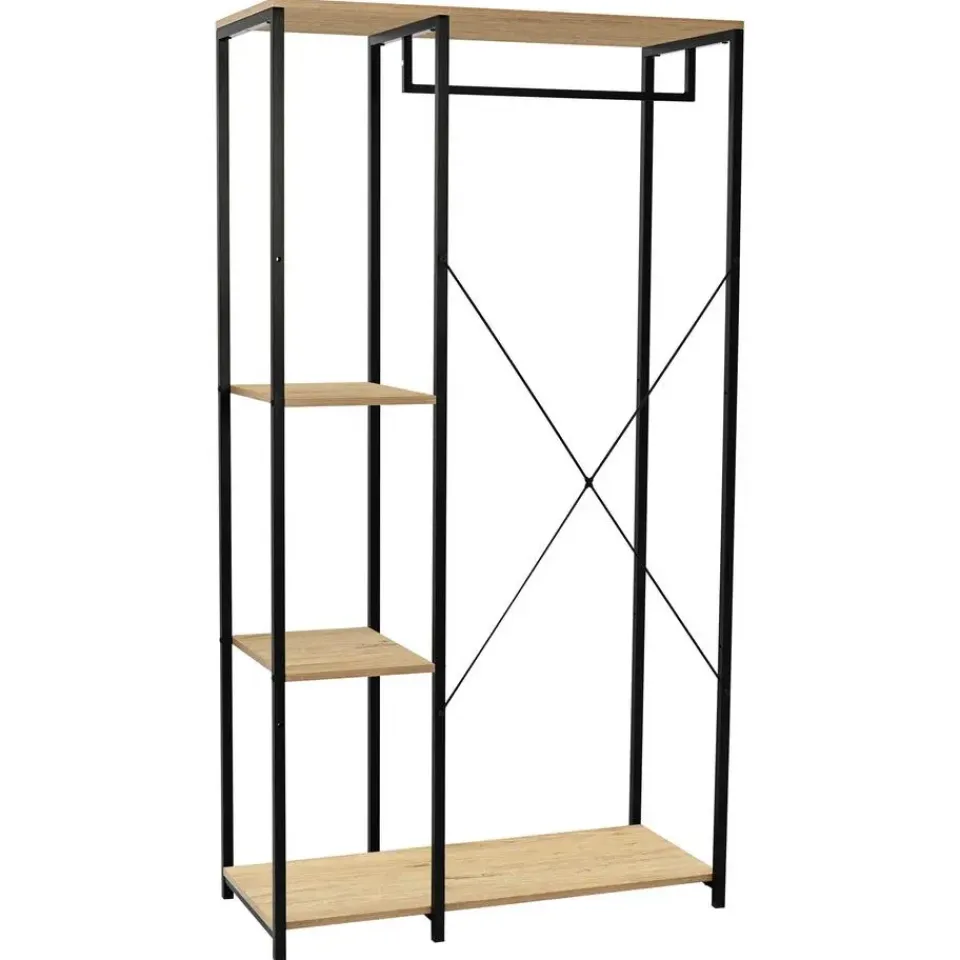 Emob Exclusive Emob Design Kledingrek Alizee - 90x40x167cm - met kledingroede & 2 legplanken Best