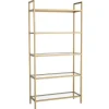 Emob Locelso Boekenplank - Gehard Glas - Metalen Frame - Goud Sale