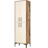 Emob Multifunctionele kast Woody Fashion - 60 x 35 x 200 cm - Walnut Cream