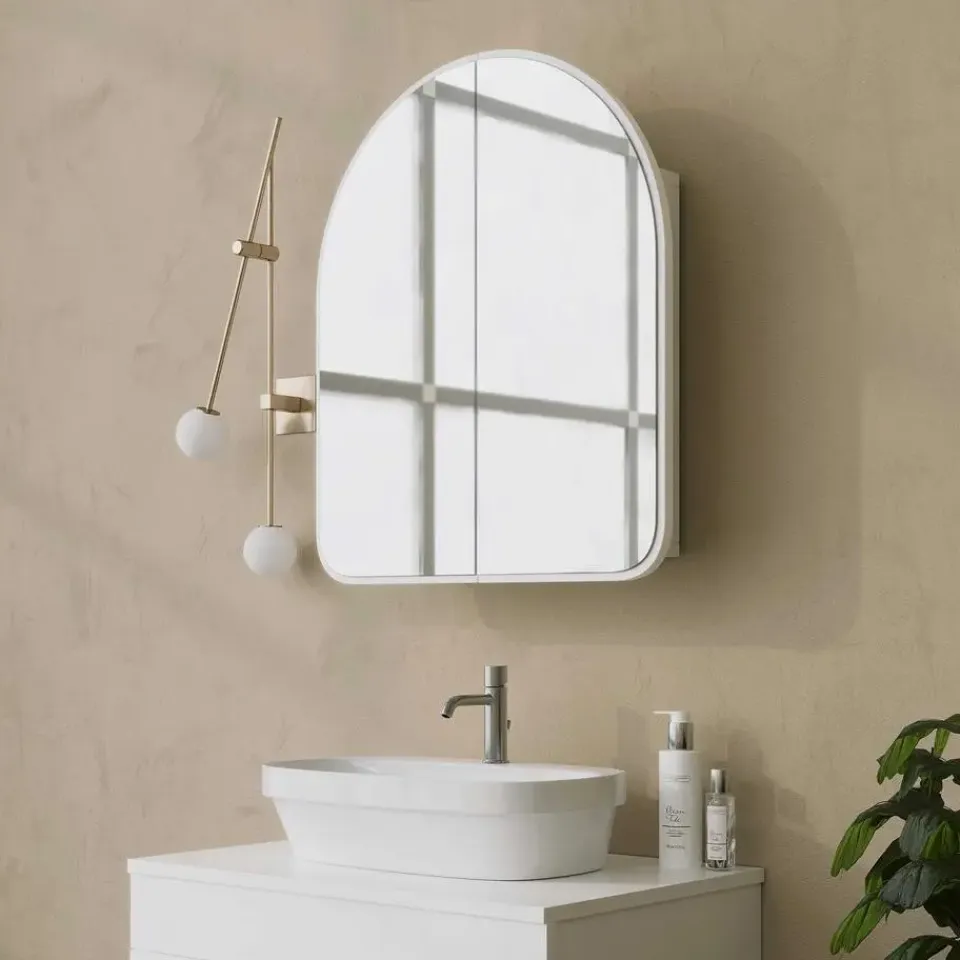 Emob Spiegelkast Woody Fashion - 50 x 12 x 45 cm - Wit Hot