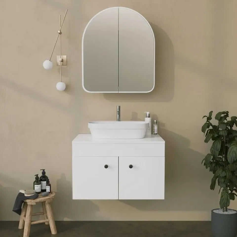 Emob Spiegelkast Woody Fashion - 50 x 12 x 45 cm - Wit Hot