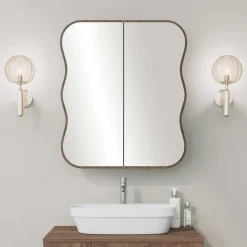 Emob Spiegelkast Woody Fashion - 50 x 12 x 45 cm - Walnut-design Online