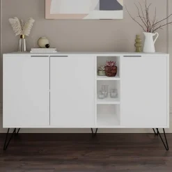 Emob Woody Fashion Console - 18 mm dik - 142x83x35 - Wit Online