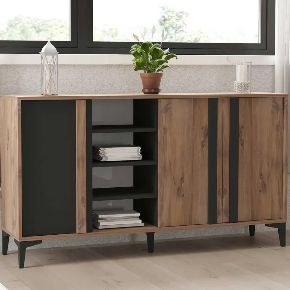 Emob Woody Fashion Console - 160 x 40 x 90 cm - Atlantic Design Sale