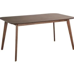 Beliani EPHRATA - Eettafel - Donkere houtkleur - 90 x 150 cm - MDF