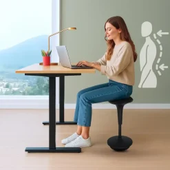 Sedero Ergonomische zit-sta kruk / wiebelkruk Ergo - Zwart Online