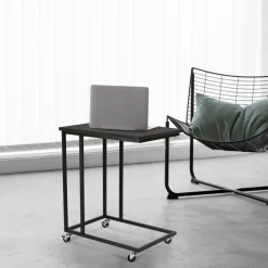 Erro Bijzettafel op wieltjes - 50x35x60cm - zwart New