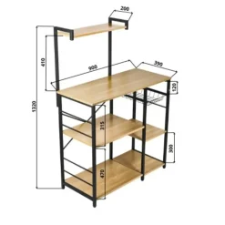 Erro Keukenrek - opbergrek keuken - 90x40x132cm New