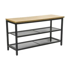 Erro Schoenenrek - metaal/hout - 80x30x45 New