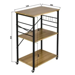Erro Serveerwagen - keukentrolley - 60x40x89 cm Clearance