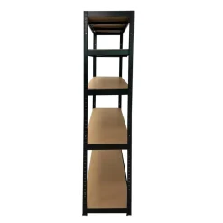 Erro Stellingkast zwart - 120cm breed - Metalen opbergrek - 176x120x40 Clearance