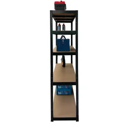 Erro Stellingkast zwart - 120cm breed - Metalen opbergrek - 176x120x40 Clearance