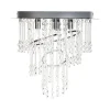 Beliani ESMELLE - Kroonluchter - Zilver - ⌀ 45 cm - Kristal Outlet