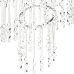 Beliani ESMELLE - Kroonluchter - Zilver - ⌀ 45 cm - Kristal Outlet