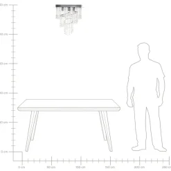 Beliani ESMELLE - Kroonluchter - Zilver - ⌀ 45 cm - Kristal Outlet