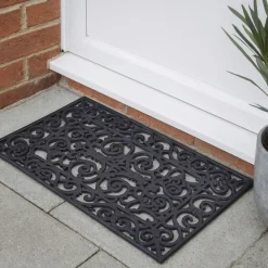 Esschert Design Deurmat - klassiek patroon - 70 x 40 cm - rubber Online