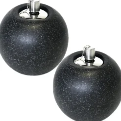 Esschert Design Tuimeltoorts olielamp -zwart -metaal - 14 x 16 cm