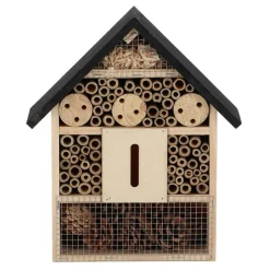 Esschert Design Esschert insectenhotel - hout - zwart/naturel - 24.5x9.5x29 cm Sale