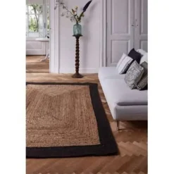 Eva Interior Eva Interieur Vloerkleed Jute - Naturel/Antraciet - 160x230 Hot