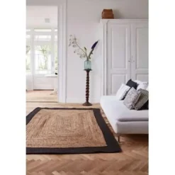 Eva Interior Eva Interieur Vloerkleed Jute - Naturel/Antraciet - 190x290 Online