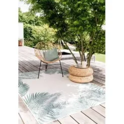 Eva Interior Buiten vloerkleed - Leaf - Groen - 160x230 cm New