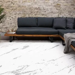 Eva Interior Buitenkleed Marble grijs/wit - 290 x 200 cm Outlet