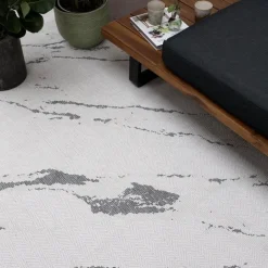 Eva Interior Buitenkleed Marble grijs/wit - 230 x 160 cm New