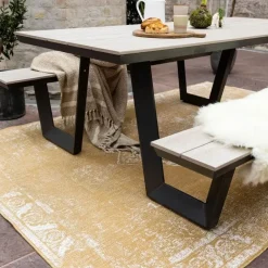 Eva Interior buitenkleed Sage geel/okergeel - 230 x 160 cm Best