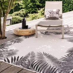 Eva Interior Buitenkleed - Leaf - Zwart - 160x230 cm Hot