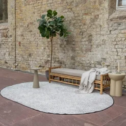 Eva Interior ovaal buitenkleed Dahl zwart - 340 x 240 cm Outlet