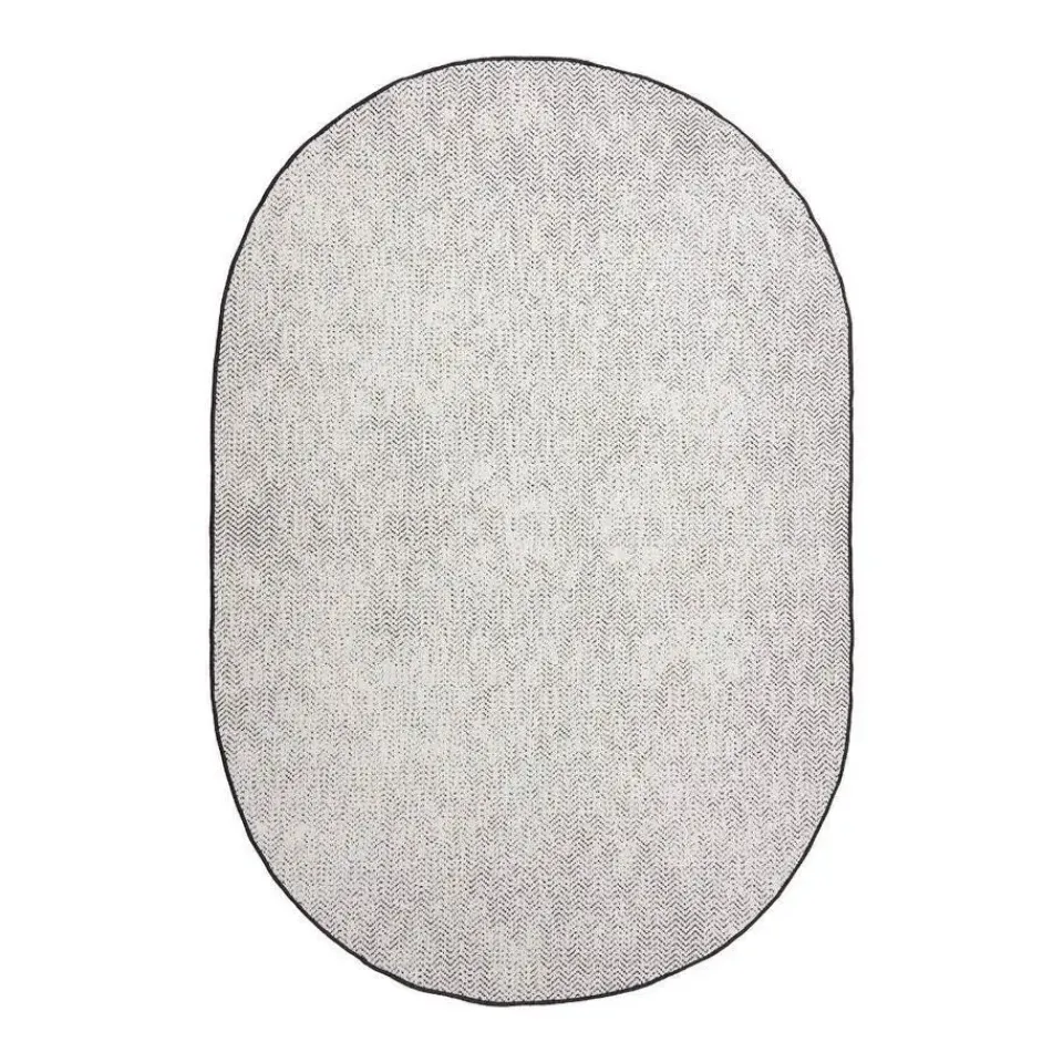 Eva Interior ovaal buitenkleed Dahl zwart - 340 x 240 cm Outlet